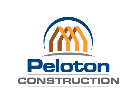 Peloton Construction logo designed by Pixelgeometry
